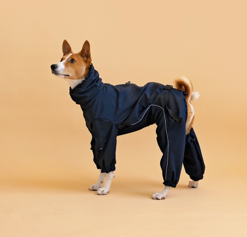 Dog Raincoat "MudArmor" with chest buckle